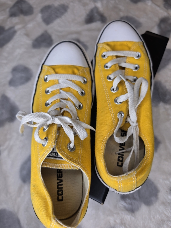 Converse Shoes - Converse Unisex Yellow Low Top Canvas Sneakers